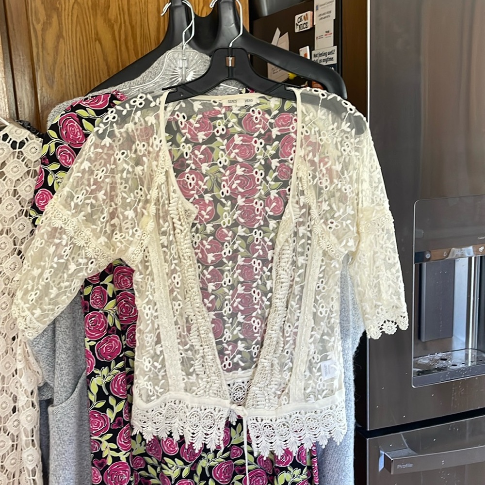 Sixes & Sevens Women Bohemian Cream Size L Accent